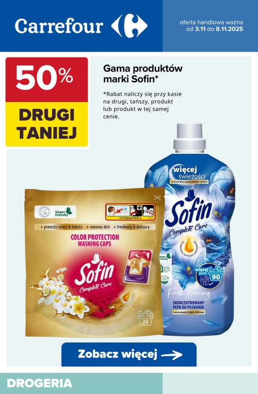 Carrefour - gazetka promocyjna Do -50% na drugi produkt od poniedziałku 03.11 do soboty 08.11 - strona 8
