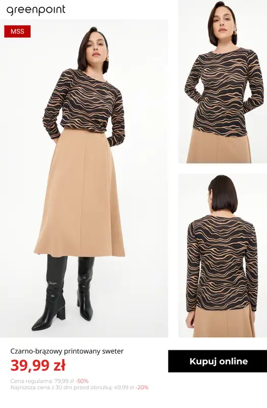 Greenpoint - gazetka promocyjna Ciepłe i stylowe swetry – od 39,99 zł od poniedziałku 03.11  - strona 5