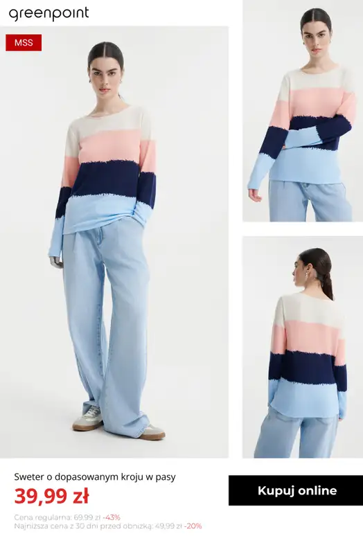 Greenpoint - gazetka promocyjna Ciepłe i stylowe swetry – od 39,99 zł od poniedziałku 03.11  - strona 10