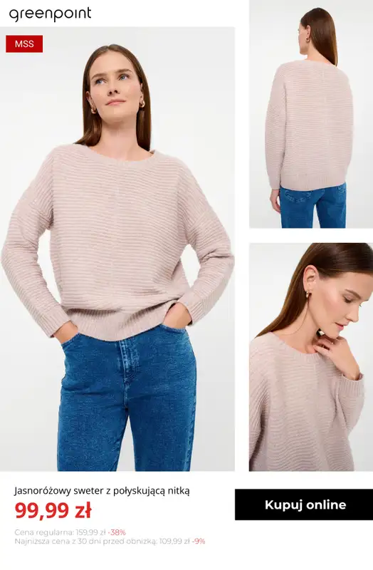 Greenpoint - gazetka promocyjna Ciepłe i stylowe swetry – od 39,99 zł od poniedziałku 03.11  - strona 2