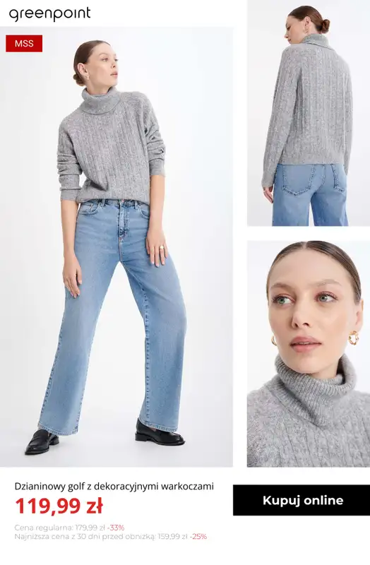 Greenpoint - gazetka promocyjna Ciepłe i stylowe swetry – od 39,99 zł od poniedziałku 03.11  - strona 11