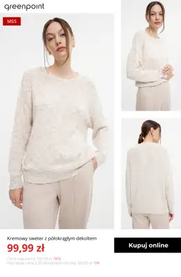Greenpoint - gazetka promocyjna Ciepłe i stylowe swetry – od 39,99 zł od poniedziałku 03.11  - strona 8