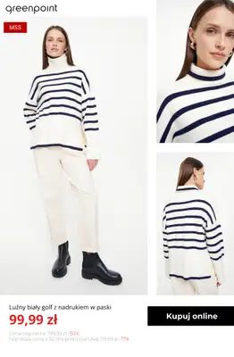 Greenpoint - gazetka promocyjna Ciepłe i stylowe swetry – od 39,99 zł od poniedziałku 03.11  - strona 4