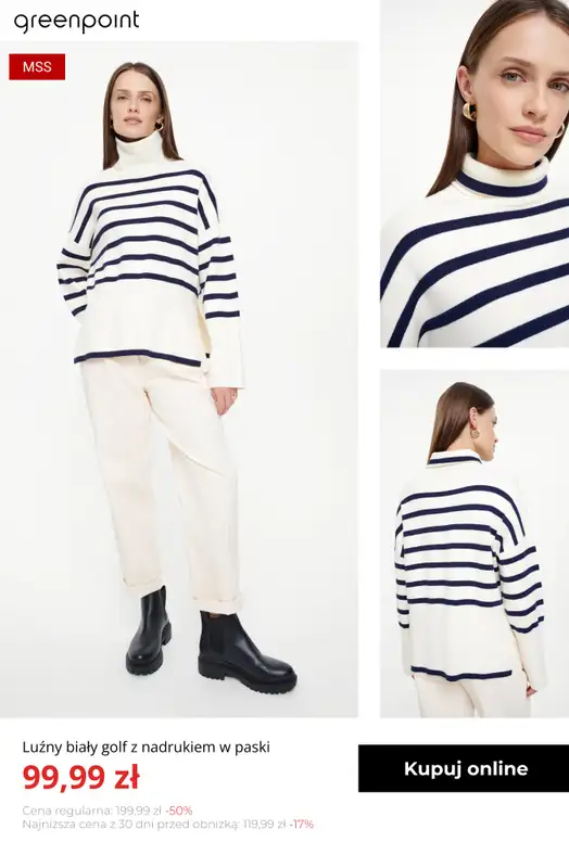 Greenpoint - gazetka promocyjna Ciepłe i stylowe swetry – od 39,99 zł od poniedziałku 03.11  - strona 4