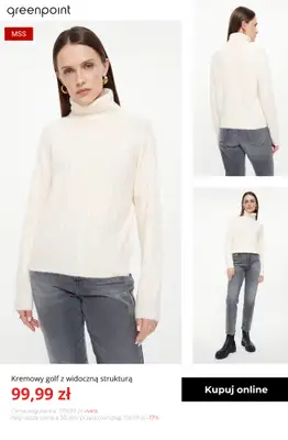 Greenpoint - gazetka promocyjna Ciepłe i stylowe swetry – od 39,99 zł od poniedziałku 03.11  - strona 6