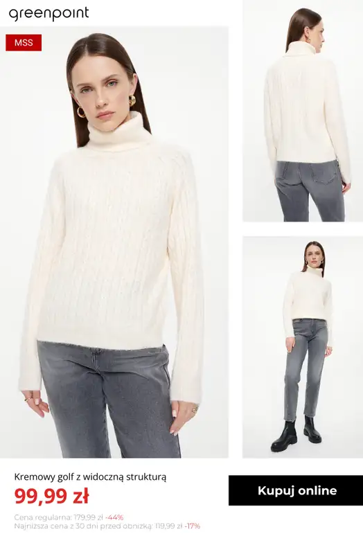 Greenpoint - gazetka promocyjna Ciepłe i stylowe swetry – od 39,99 zł od poniedziałku 03.11  - strona 6