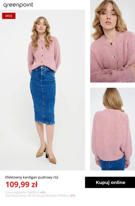 Greenpoint - gazetka promocyjna Ciepłe i stylowe swetry – od 39,99 zł od poniedziałku 03.11  - strona 9