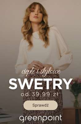 Greenpoint - gazetka promocyjna Ciepłe i stylowe swetry – od 39,99 zł od poniedziałku 03.11 