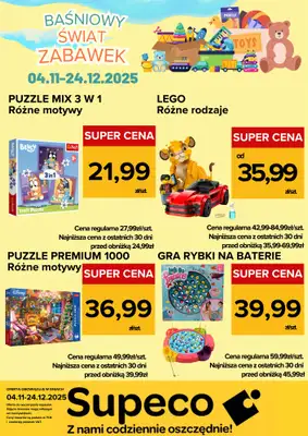 Supeco - gazetka promocyjna Bajkowy Świat Zabawek od wtorku 04.11 do środy 24.12 - strona 7
