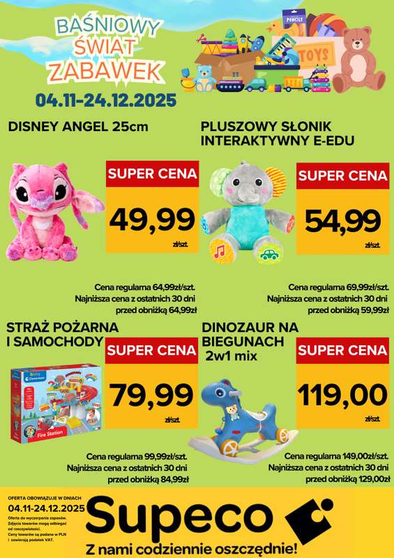 Supeco - gazetka promocyjna Bajkowy Świat Zabawek od wtorku 04.11 do środy 24.12 - strona 5