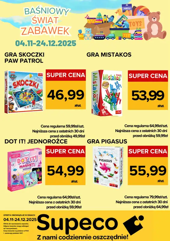 Supeco - gazetka promocyjna Bajkowy Świat Zabawek od wtorku 04.11 do środy 24.12 - strona 8