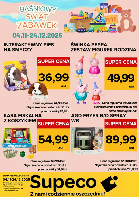 Supeco - gazetka promocyjna Bajkowy Świat Zabawek  