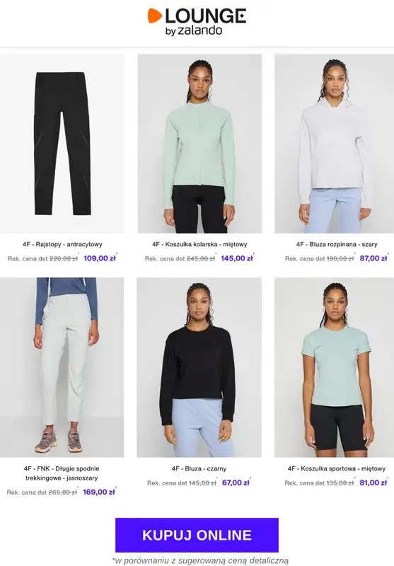 Lounge by Zalando - gazetka promocyjna Do -70% na markę 4F od poniedziałku 03.11 do środy 05.11 - strona 5
