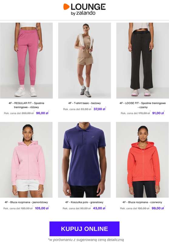 Lounge by Zalando - gazetka promocyjna Do -70% na markę 4F od poniedziałku 03.11 do środy 05.11 - strona 3