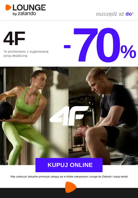 Lounge by Zalando - gazetka promocyjna Do -70% na markę 4F  