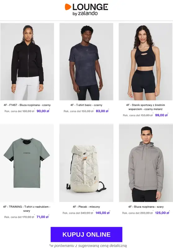 Lounge by Zalando - gazetka promocyjna Do -70% na markę 4F od poniedziałku 03.11 do środy 05.11 - strona 7