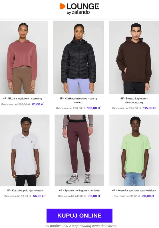 Lounge by Zalando - gazetka promocyjna Do -70% na markę 4F od poniedziałku 03.11 do środy 05.11 - strona 8