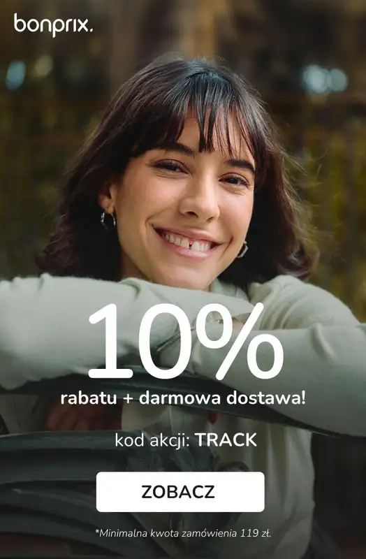 bonprix - gazetka promocyjna 10% rabatu + darmowa dostawa z KODEM!  