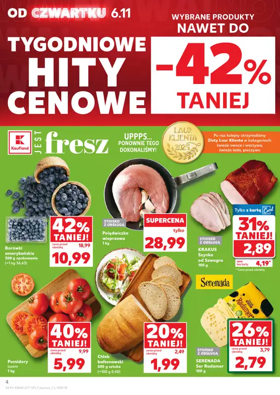 Kaufland - gazetka promocyjna Oferta Kaufland od czwartku 06.11 do środy 12.11 - strona 4
