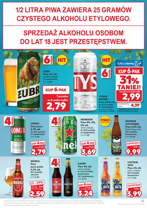 Kaufland - gazetka promocyjna Oferta Kaufland od czwartku 06.11 do środy 12.11 - strona 45