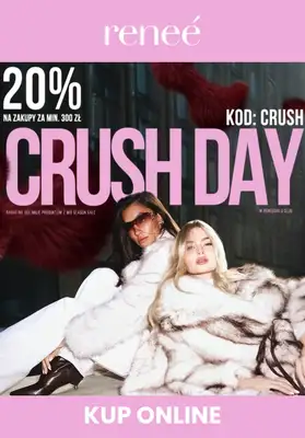 Renee - gazetka promocyjna -20% dla Reneegirls Club przy zakupach za min. 300 zł od poniedziałku 03.11 do wtorku 04.11