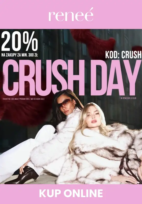 Renee - gazetka promocyjna -20% dla Reneegirls Club przy zakupach za min. 300 zł  
