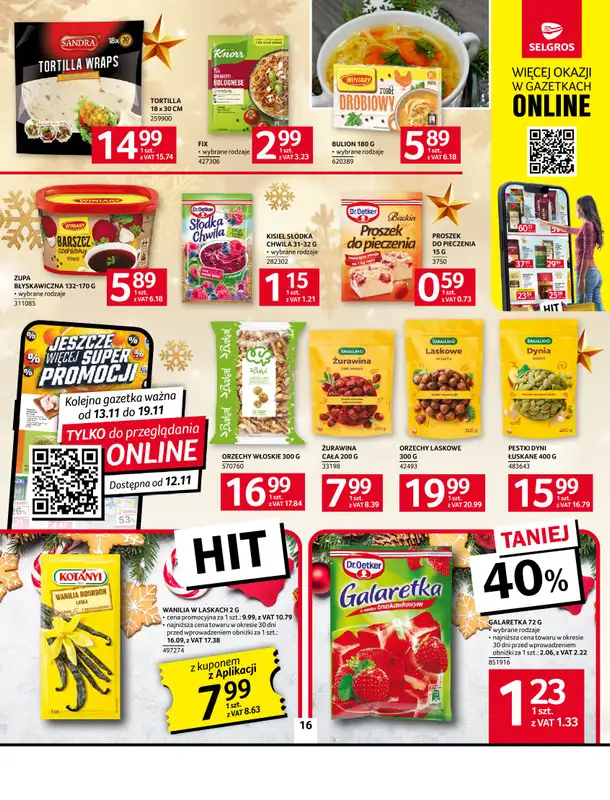 Selgros - gazetka promocyjna Oferta spożywcza od czwartku 06.11 do środy 19.11 - strona 16