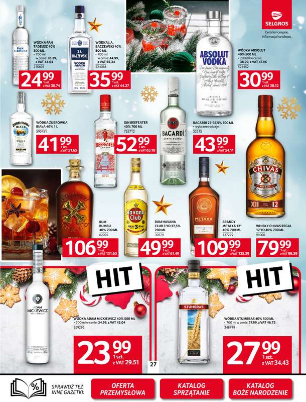 Selgros - gazetka promocyjna Oferta spożywcza od czwartku 06.11 do środy 19.11 - strona 27