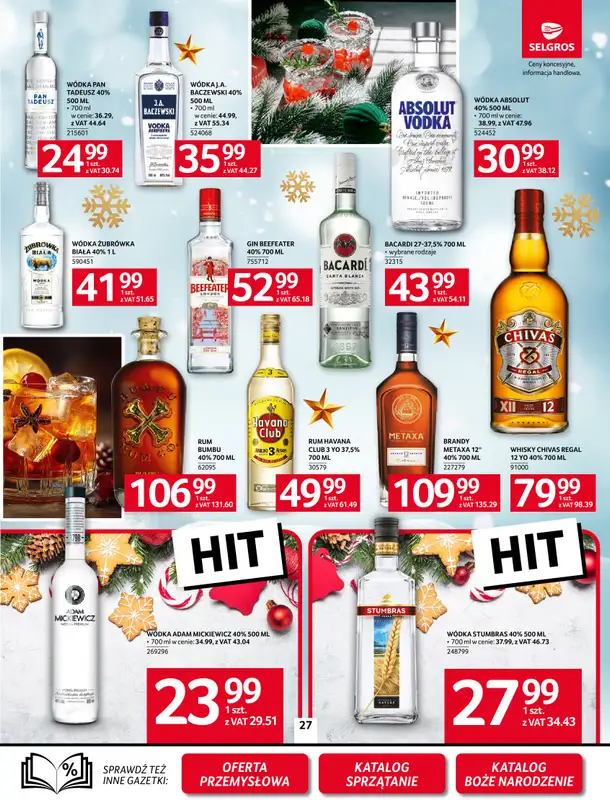 Selgros - gazetka promocyjna Oferta spożywcza od czwartku 06.11 do środy 19.11 - strona 27