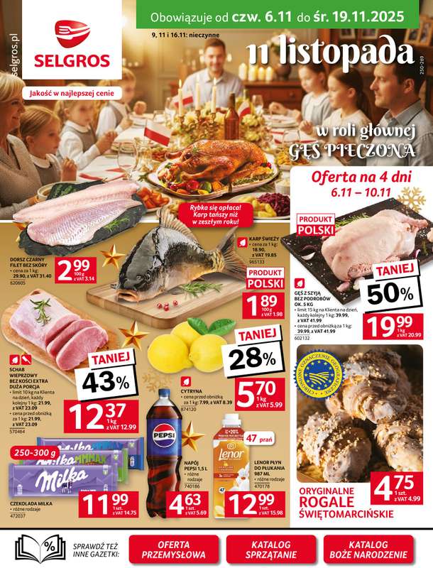 Selgros - gazetka promocyjna Oferta spożywcza od czwartku 06.11 do środy 19.11