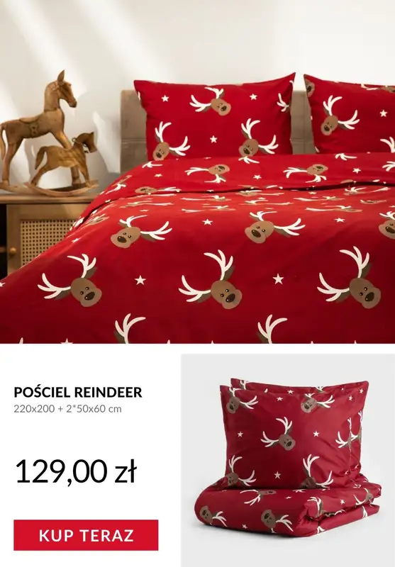 Homla - gazetka promocyjna Świąteczne tekstylia od poniedziałku 03.11  - strona 9