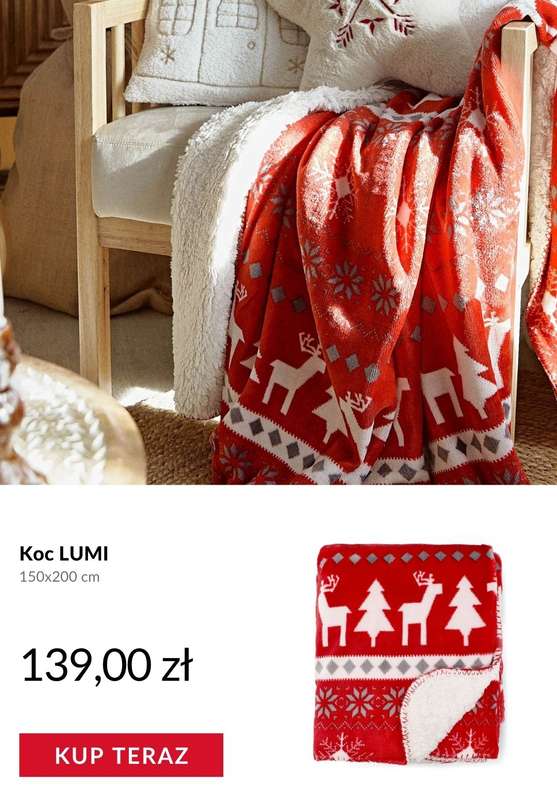 Homla - gazetka promocyjna Świąteczne tekstylia od poniedziałku 03.11  - strona 5