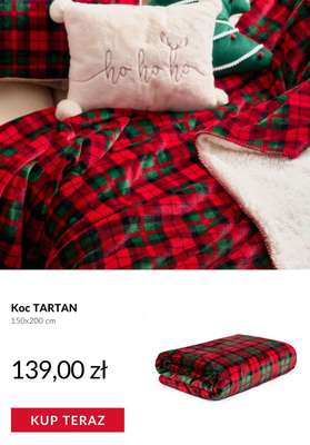 Homla - gazetka promocyjna Świąteczne tekstylia od poniedziałku 03.11  - strona 12