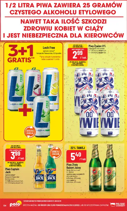 POLOmarket - gazetka promocyjna Gazetka od środy 05.11 do poniedziałku 10.11 - strona 54