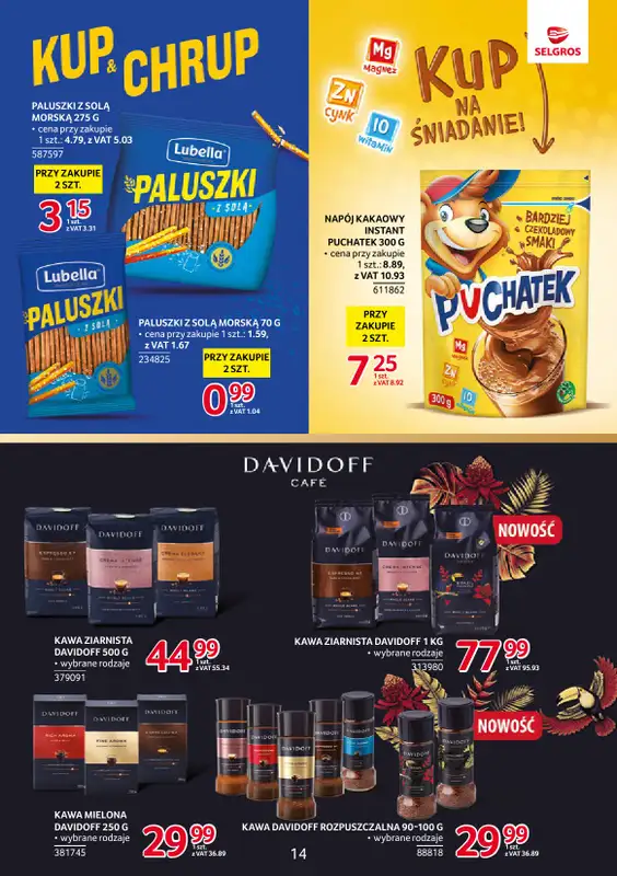Selgros - gazetka promocyjna Katalog Markowe Produkty od czwartku 06.11 do środy 19.11 - strona 14