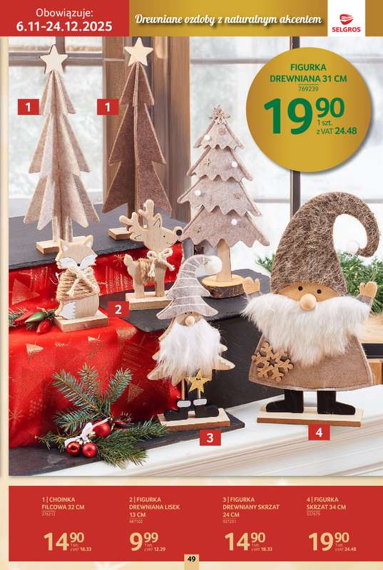 Selgros - gazetka promocyjna Katalog Boże Narodzenie od czwartku 06.11 do środy 19.11 - strona 49