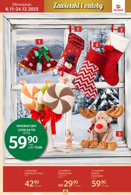 Selgros - gazetka promocyjna Katalog Boże Narodzenie od czwartku 06.11 do środy 19.11 - strona 43