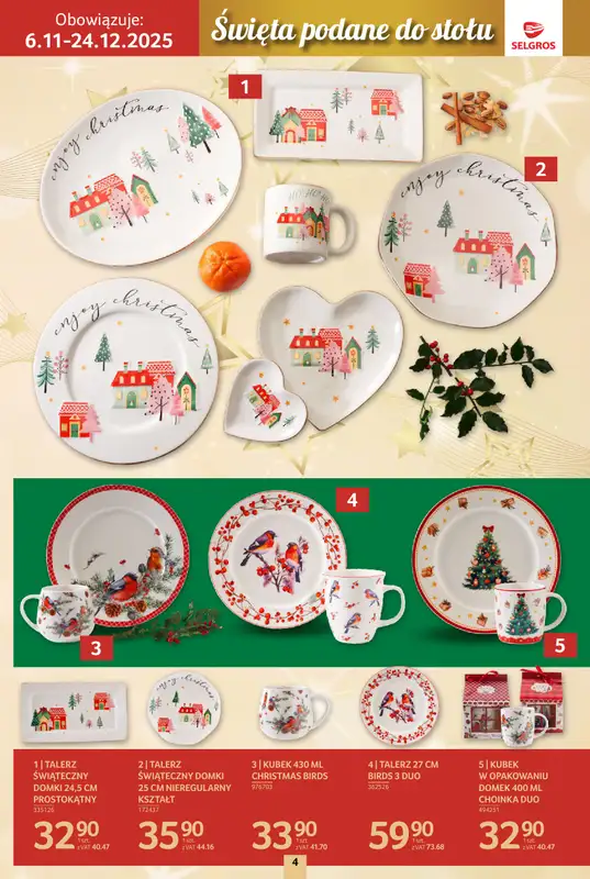 Selgros - gazetka promocyjna Katalog Boże Narodzenie od czwartku 06.11 do środy 19.11 - strona 4