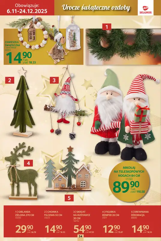 Selgros - gazetka promocyjna Katalog Boże Narodzenie od czwartku 06.11 do środy 19.11 - strona 54