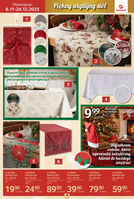 Selgros - gazetka promocyjna Katalog Boże Narodzenie od czwartku 06.11 do środy 19.11 - strona 19
