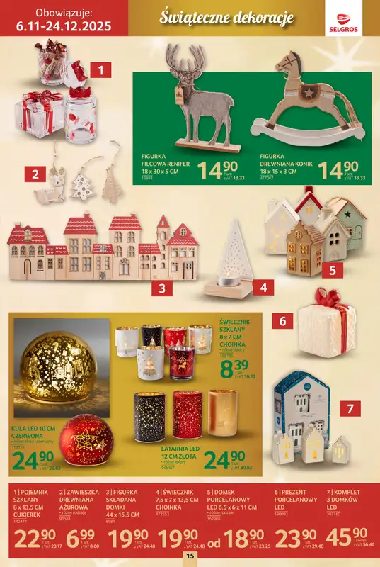 Selgros - gazetka promocyjna Katalog Boże Narodzenie od czwartku 06.11 do środy 19.11 - strona 15