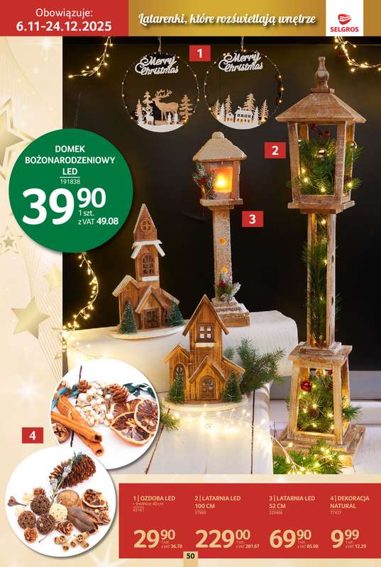 Selgros - gazetka promocyjna Katalog Boże Narodzenie od czwartku 06.11 do środy 19.11 - strona 50