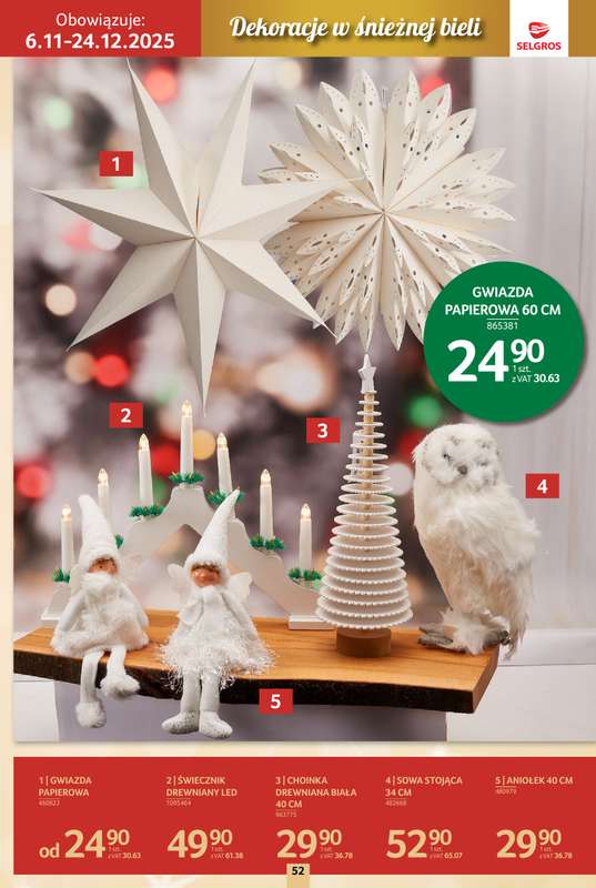 Selgros - gazetka promocyjna Katalog Boże Narodzenie od czwartku 06.11 do środy 19.11 - strona 52