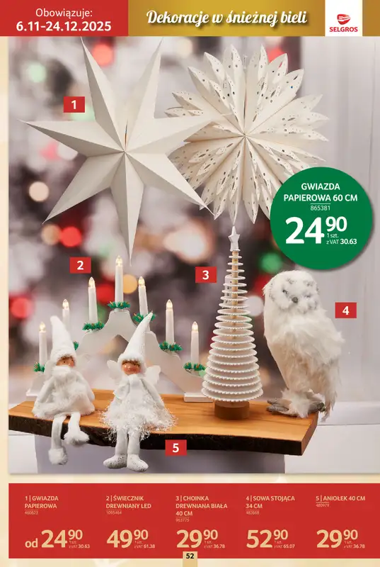 Selgros - gazetka promocyjna Katalog Boże Narodzenie od czwartku 06.11 do środy 19.11 - strona 52