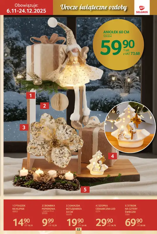 Selgros - gazetka promocyjna Katalog Boże Narodzenie od czwartku 06.11 do środy 19.11 - strona 53