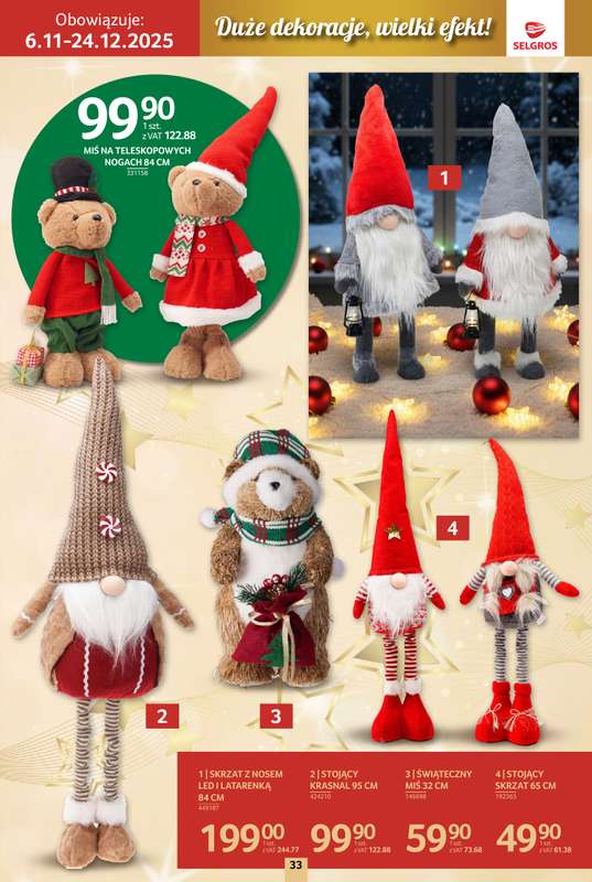 Selgros - gazetka promocyjna Katalog Boże Narodzenie od czwartku 06.11 do środy 19.11 - strona 33