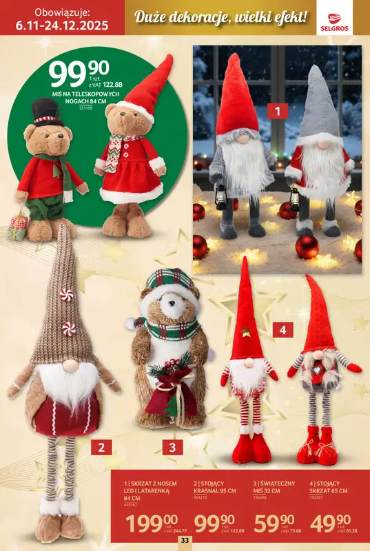 Selgros - gazetka promocyjna Katalog Boże Narodzenie od czwartku 06.11 do środy 19.11 - strona 33