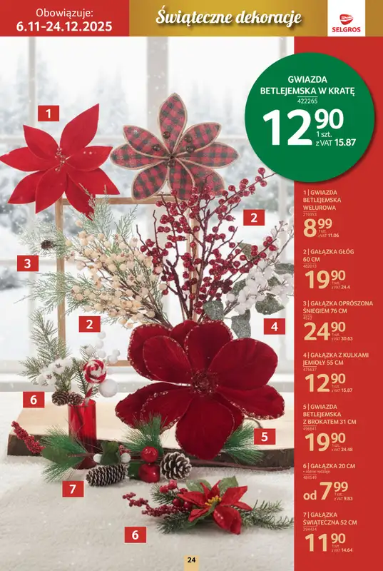 Selgros - gazetka promocyjna Katalog Boże Narodzenie od czwartku 06.11 do środy 19.11 - strona 24