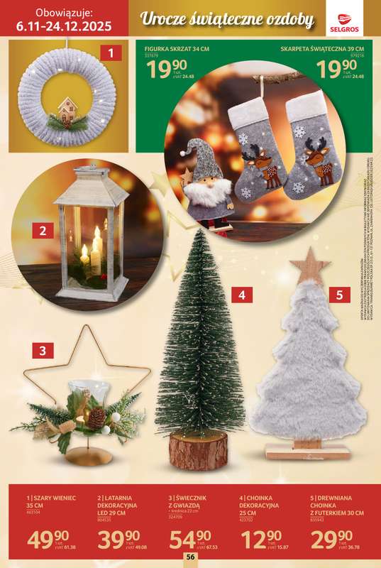 Selgros - gazetka promocyjna Katalog Boże Narodzenie od czwartku 06.11 do środy 19.11 - strona 56