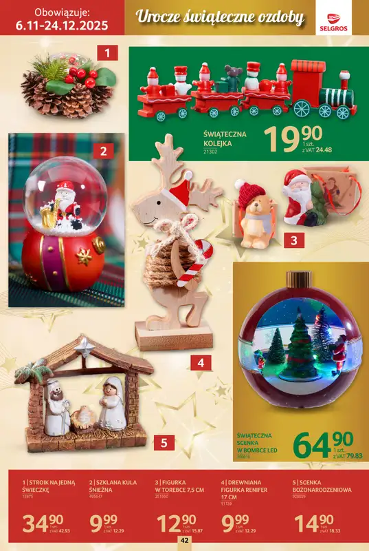 Selgros - gazetka promocyjna Katalog Boże Narodzenie od czwartku 06.11 do środy 19.11 - strona 42